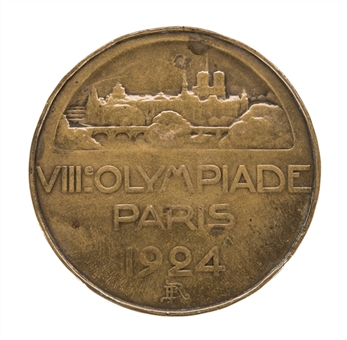 1924 Olympic Presentation Medal Awarded to Andres Mazzali (Letter of Provenance)
